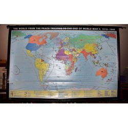 The World from the Peace Treaties to the End of World War II, 1919-1945 (Large Pull Down Map)